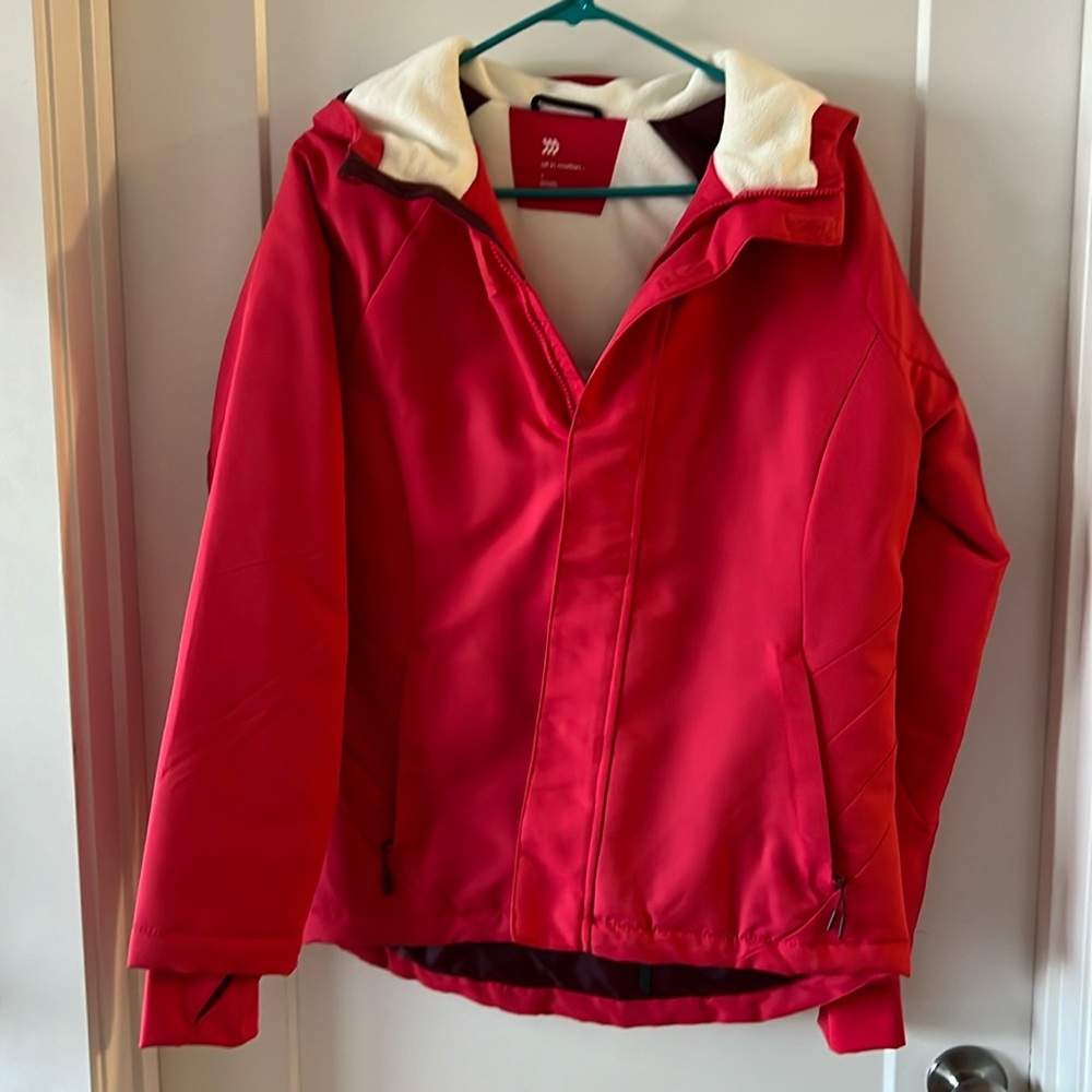 Red ski/snowboarding jacket